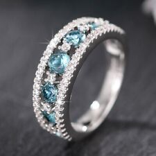 Fashion 925 Silver Plated party Rings Women Cubic Zirconia Jewelry Size 6-10 picture