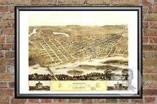 Vintage Portage, WI Map 1868 - Historic Wisconsin Art - Old Victorian Industrial picture
