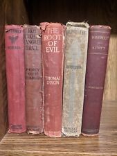 Lot of 5 Antique 1916 - 1924 Hardcover Novels in bad conditions picture