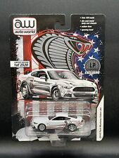 AUTO WORLD 2016 Ford Mustang Cobra Jet Exclusive White 1:64 Diecast Drag Car NEW picture