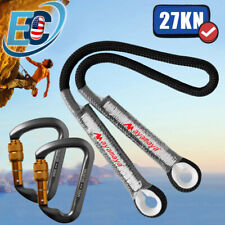 30KN Climbing Carabiner Locking Safety Prusik Climbing Rope Rappelling Rock Cord picture