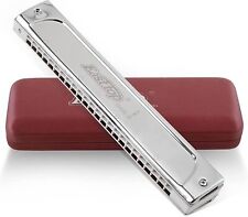 EASTTOP Tremolo Harmonica 24Hole Professional Harmonica Key of C/A/B/D Gift New picture