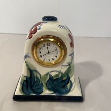Vintage GAIL PITTMAN RED GRAPEVINE SMALL CLOCK Tested Working picture