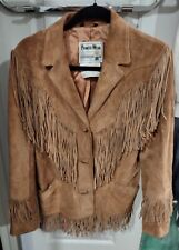 VTG Pioneer Wear Fringe Jacket Real Suede Leather USA Made Women’s  Small picture