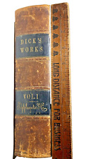 Rare 1855 Leather Bound First Edition Volume 1 Thomas Dick Works Illustrated Vtg picture
