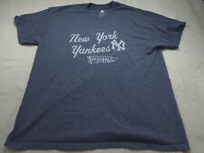 New York Yankees Shirt Geniune Merch Extra Large Gray Tee MLB Baseball Mens picture
