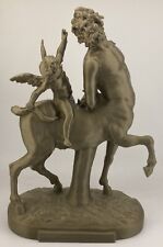 GREEK SCULPTURE CENTAUR TORMENTED BY EROS 7.9 INCH/200 MM, MUSEUM REPRODUCTION picture