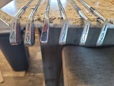 Golf Clubs Vintage Wilson Dr. Larry Middlecoff Autograph 4-9 Irons. picture