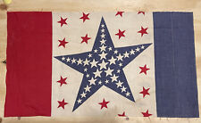 Unique Star Banner Bunting Star Red White Blue Campaign McKinley Roosevelt picture