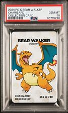 CHARIZARD 2024 Pokemon Center X Bear Walker Card 552/750 - PSA 10 picture