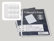 540 Pockets Trading Card Sleeves 9 Pocket Page Protector-  picture