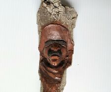 Raw Native Wood Spirit Carving Cowboy Western Man Ooak Roger Thomas Old West picture