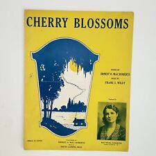 Vintage 1932 Cherry Blossoms Sheet Music Miss Thelma Harrington Cover Photo picture
