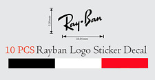 10 PCS Vinyl Transfer Sticker 1cm Decal RAY BAN Logo for glasses/lens Decoration picture