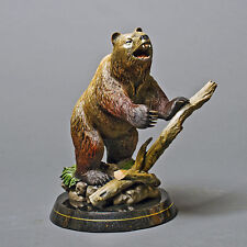 GORGEOUS BRONZE GRIZZLY BEAR SCULPTURE BARRY STEIN ART picture