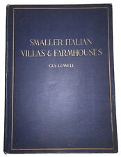 1916, 1st Ed, SMALLER ITALIAN VILLAS & FARMHOUSES, by GUY LOWELL, ARCHITECTURE picture