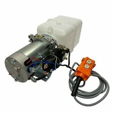 12V DC Single Acting Hydraulic Power Unit 4 Quart tank with Remote Control picture