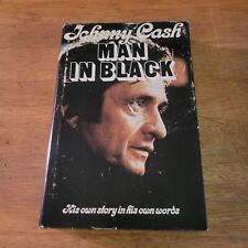 Man in Black Johnny Cash Vintage Hardcover Book Dust Jacket 1975 picture