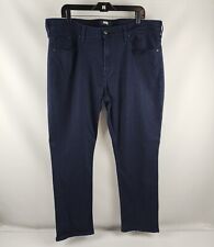 Paige Mens FEDERAL Slim Straight Inkwell Blue Denim 5 Pocket Jeans Size 38x29 picture