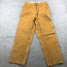 Vintage Canvasback Pants Men's 28x28 Duck Brown Outdoors Brush Hunting * picture