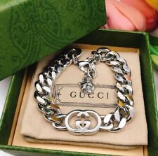 GUCCI Interlocking G Charm Bracelet in Silver Tone Metal—7.5” | NWOT | MSRP $499 picture