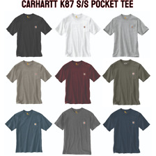 Carhartt K87 Loose Fit Short Sleeve Heavy Weight Pocket T Shirt picture