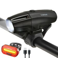 Lumintrail Bike Light 1000 Lumen USB Rechargeable LED Headlight Taillight Set picture