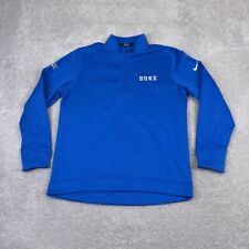 Duke Blue Devils Sweater Mens Medium Blue Nike Golf Therma Repel Zip Pullover picture