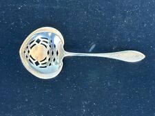 Antique Victorian Hallmarked Pierced Sterling Silver Nut Bon Bon Serving Spoon picture