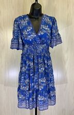 Max Studio Floral Dress, Women's Size XS, Blue NEW MSRP $138 picture