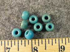 (8) Crow Indian Trade Beads Chief's Sky Blue Padres Fur Trade Era Pre-1800 picture