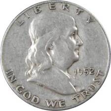 1952 S Franklin Half Dollar AG About Good 90% Silver 50c US Coin Collectible picture