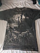 Vintage Gustave Dore Jesus Shirt 1990s Art AOP 90s All Over Print Rare Large  picture