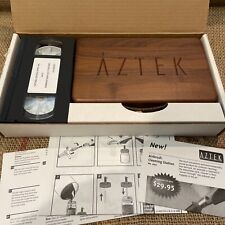 Vintage Testors Aztek Airbrush Set Walnut Wood Case A4709 Original Box Aztec HTF picture