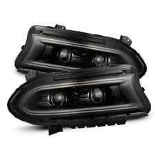 For 15-23 Dodge Charger LUXX Series Alpha Black LED Projector Headlights Lamps picture