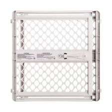 North States 8615 Light Grey Classic Plastic Safety Supergate 26 H x 26-42 W in. picture