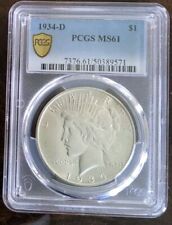 1934-D PCGS MS61 Peace Dollar Business Strike picture