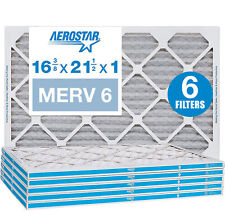 Aerostar 16 3/8 x 21 1/2 x 1 MERV 6 Pleated Air Filter, AC Furnace Air Filter, picture