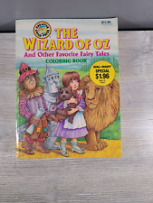 RARE HTF VINTAGE UNUSED ”THE WIZARD OF OZ” COLORING BOOK AND OTHER FAIRY TALES picture