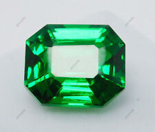 Natural Genuine Tourmaline Green Emerald Cut 10.75 Ct CERTIFIED Loose Gemstone picture