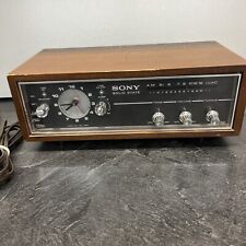 Vintage Sony Solid State Clock Radio, Tested, Works picture