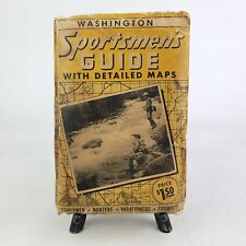 1955 Vintage Washington State Sportsmen's Guide with Detailed Maps Fishing picture