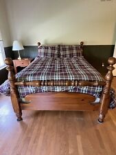 Vintage Ethan Allen Solid Wood Double Bed Frame picture