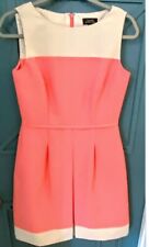 Vintage Style Dress Tahari Peach And Cream Sleeveless 4 Professional picture