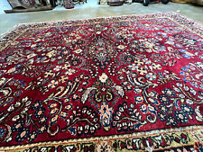 Auth: Antique Sarougk   Botanical Paradise   Hand Made Wool Beauty    RED 6x9 NR picture