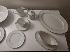 South Hampton By Four Crown China Pattern 384. W Floral Rim Smooth. 77 Pcs picture