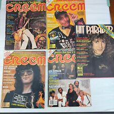 Vintage Lot Of 5 | Creem Magazines + Hit Parader 1973 - 1983 | Led Zeppelin picture