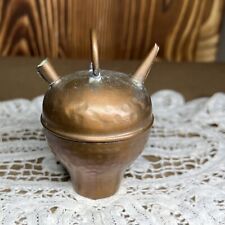 Copper Handcrafted Vintage Vessel Mini Botijo Collectible Patina 3.5” picture