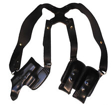 Leather Horizontal Shoulder Holster For Glock 17 19 20 21 22 23 26 27 29 30 42 picture