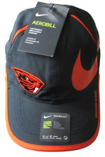 Nike DRI-FIT Men's OSU Oregon State Beavers Big Swoosh Hat Black Orange NWT picture